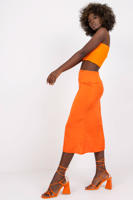 Oranž midi-trapetsikujuline seelik... Oranž midi-trapetsikujuline seelik...