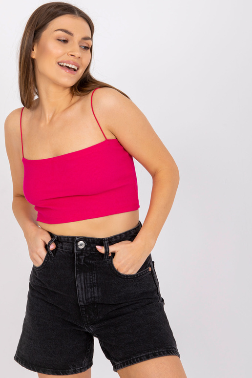 Fuksiast lühike triipudega topp Aria... Fuksiast lühike triipudega topp Aria...