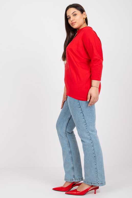 Punane pluss suuruses pluus Manoni...