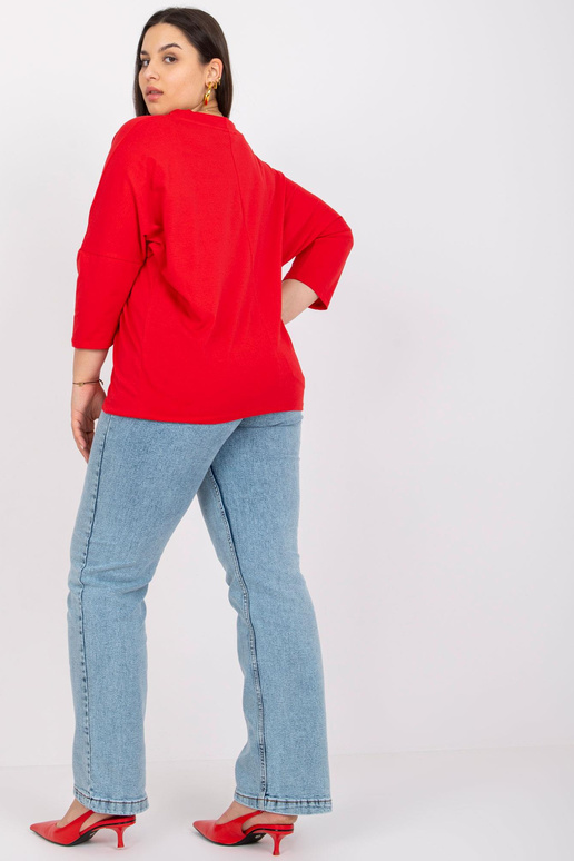 Punane pluss suuruses pluus Manoni...