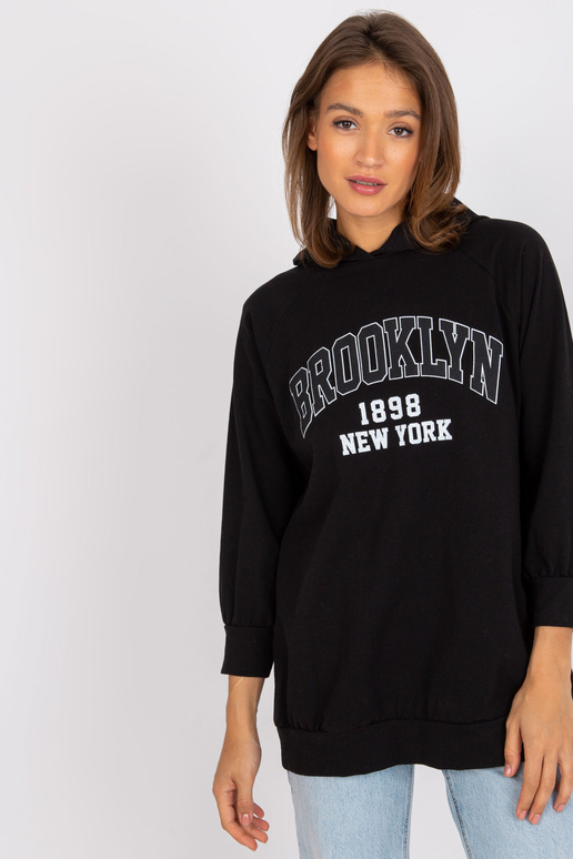 Roxane must pika kapuutsiga kampsun