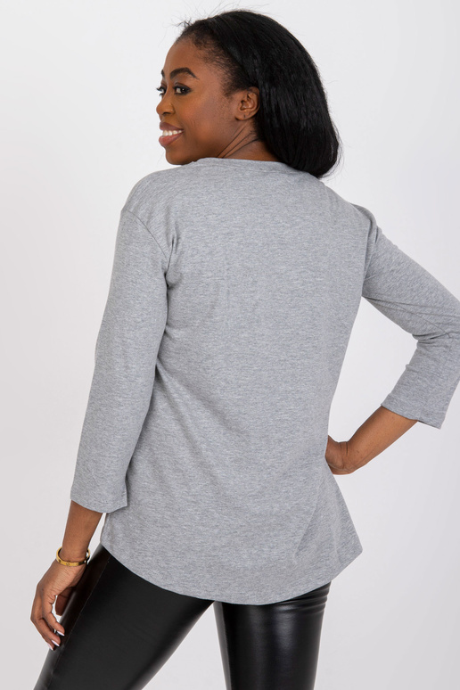 Hall melanž vabaaja puuvillane pluus