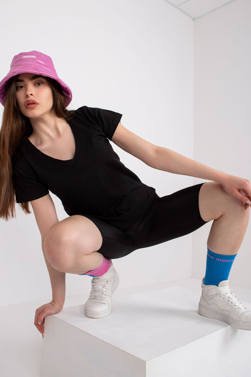 Must naiste T-särk puuvillane Salina...