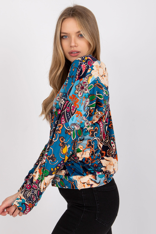 Sinine Nicola trükistega pluus