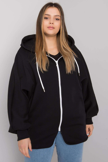 Ella Black Plus Size kapuuts