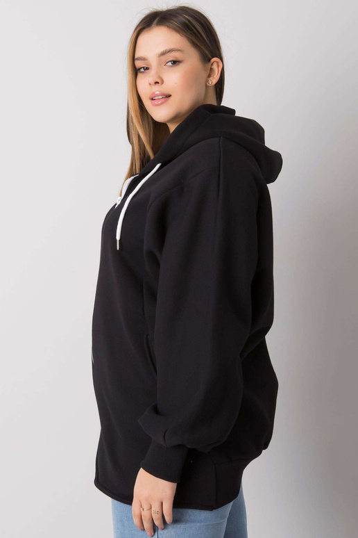 Ella Black Plus Size kapuuts