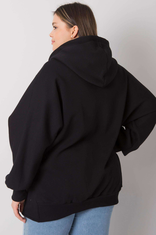 Ella Black Plus Size kapuuts