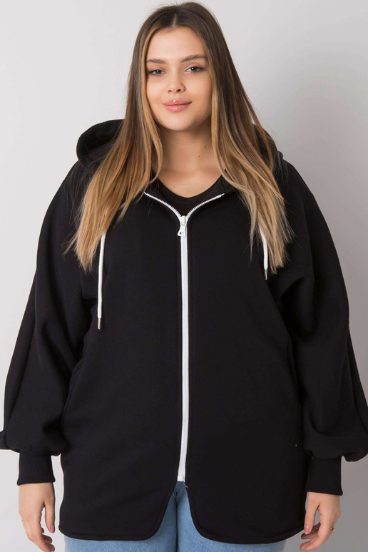 Ella Black Plus Size kapuuts