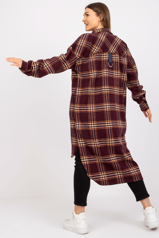 Burgundia kollane pikkade varrukatega...