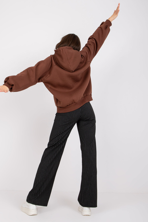 Pruun tikandiga dressipluus Peggy