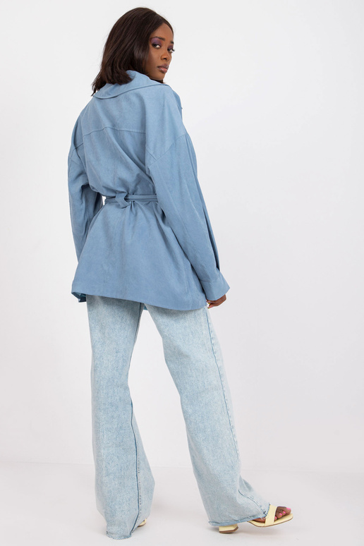 Sinine lühike vööga mantel