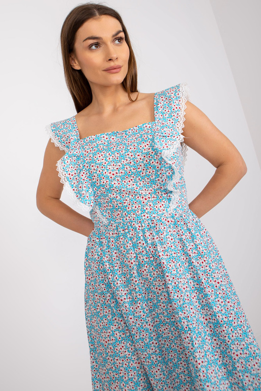 Helesinine puuvillane printidega...