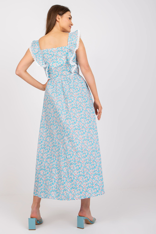 Helesinine puuvillane printidega...