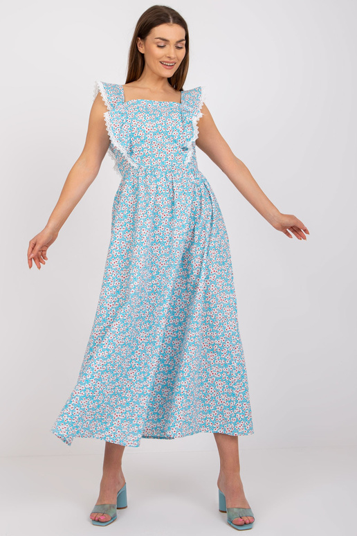 Helesinine puuvillane printidega...