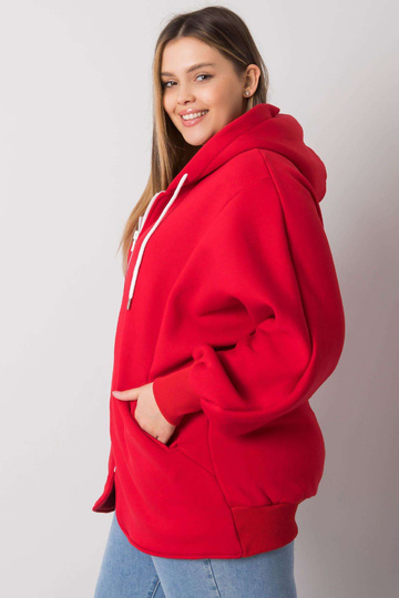 Ella Red Plus Size kapuuts