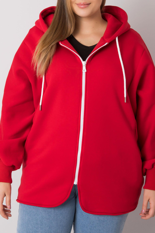 Ella Red Plus Size kapuuts