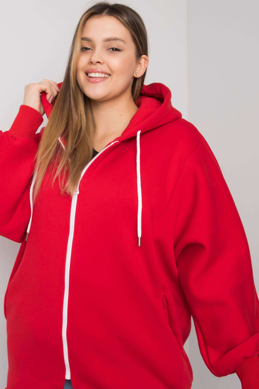 Ella Red Plus Size kapuuts
