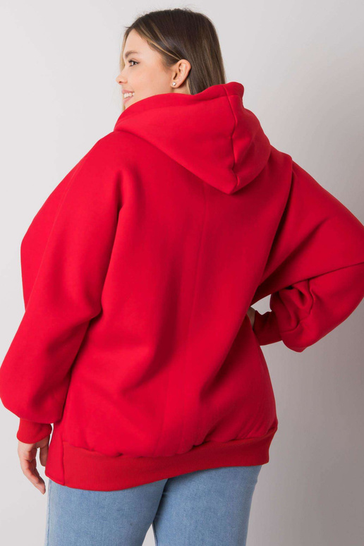 Ella Red Plus Size kapuuts