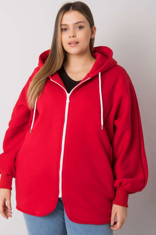 Ella Red Plus Size kapuuts
