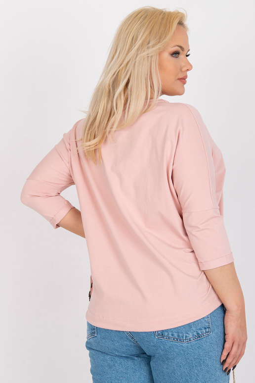 Dirty Pink Plus Size puuvillane pluus...