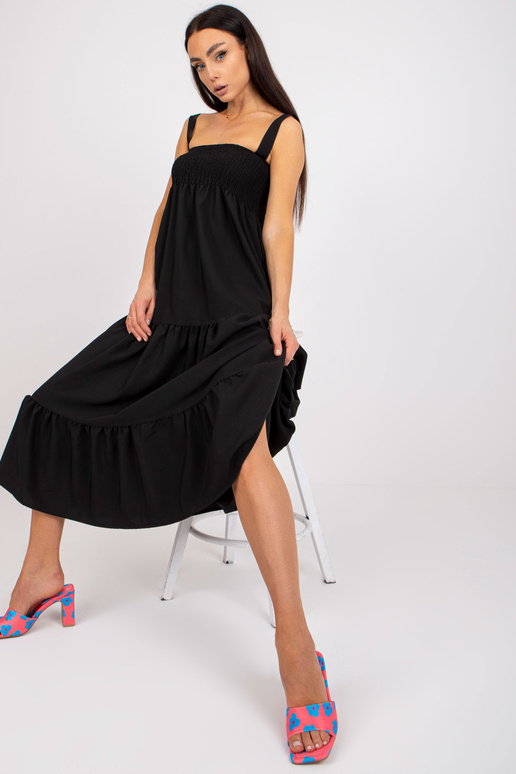 Must volangidega kleit RUE PARIS Must volangidega kleit RUE PARIS