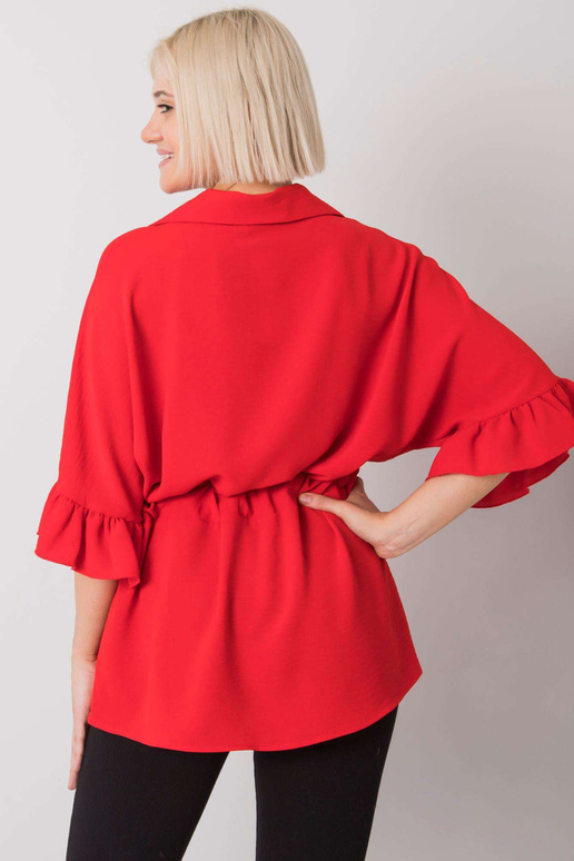 Punane pluus köitmisega Marcia RUE PARIS