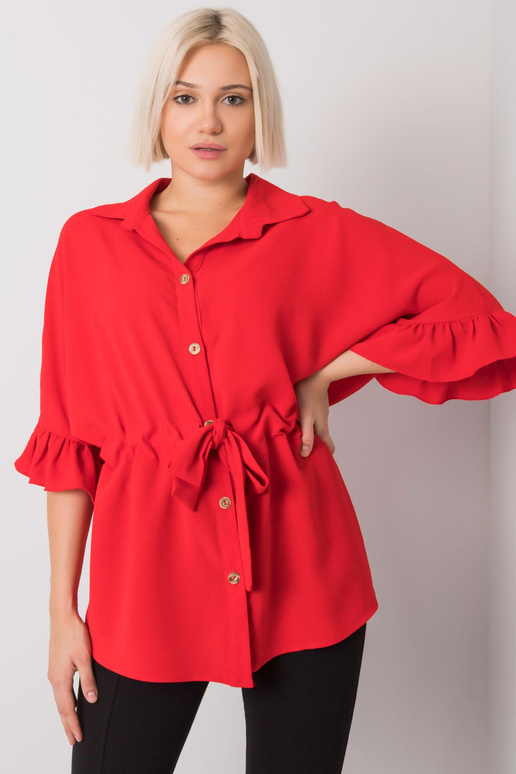 Punane pluus köitmisega Marcia RUE PARIS