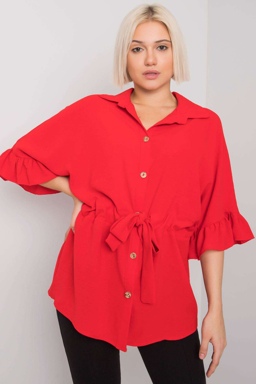 Punane pluus köitmisega Marcia RUE PARIS