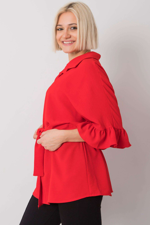 Punane pluus köitmisega Marcia RUE PARIS