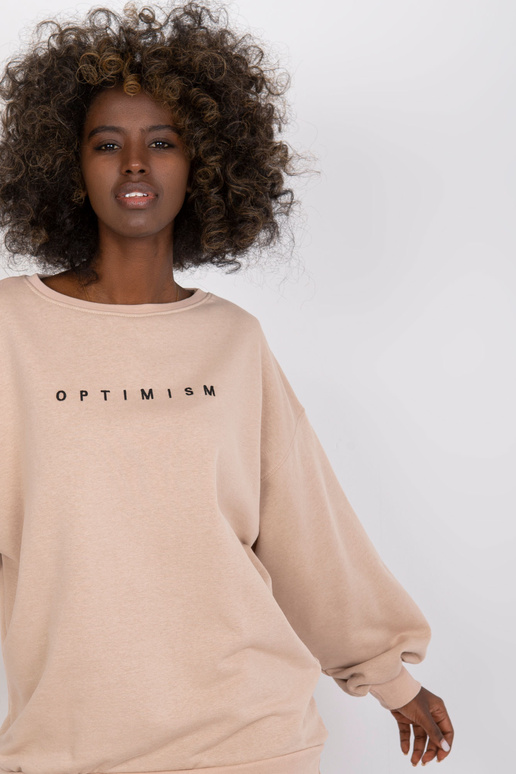 Beež kapuutsita kampsun Miley tikandiga