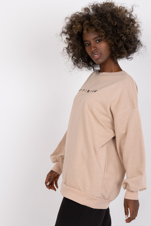 Beež kapuutsita kampsun Miley tikandiga