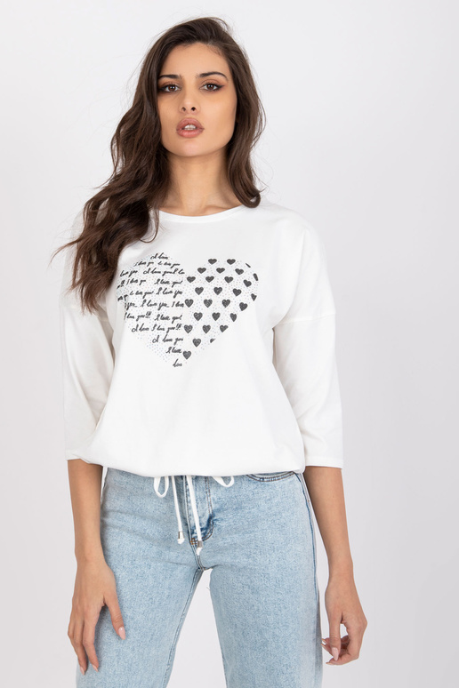 Ecru puuvillane pluus Bindy...