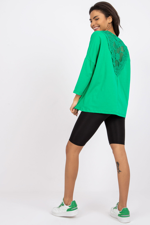 Roheline pitsiga pluus seljal Sylvie...