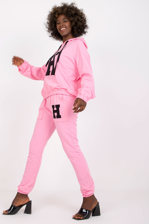 Heleroosa puuvillane Natela taskutega...