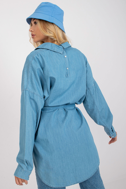 Sinine ülisuur puuvillane särk RUE PARIS