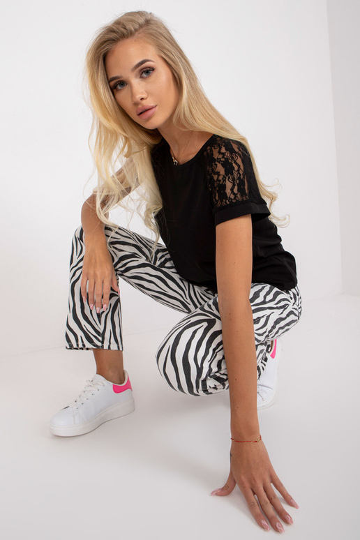 RUE PARIS must vabaaja puuvillane pluus