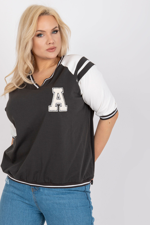 Khaki-valge pluss suuruses...