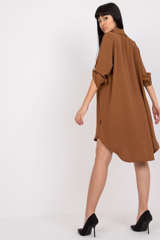 Pruun vabaaja kleit üleskeeratavate...