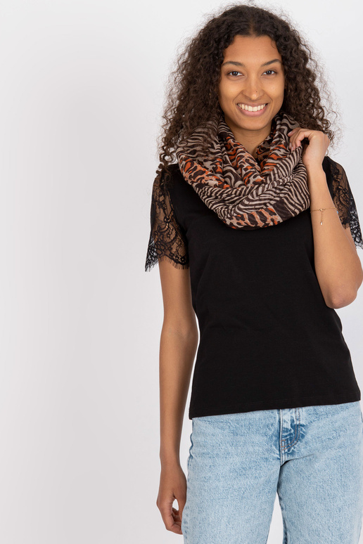 Pruun-beež trükiga troppkorsten