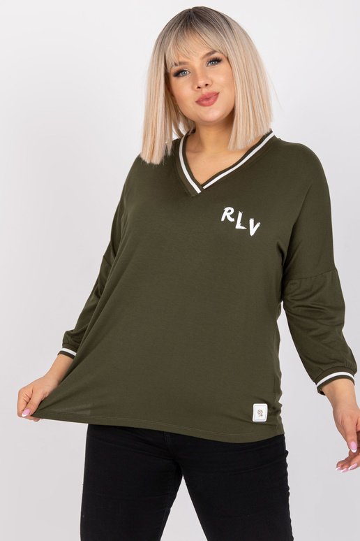 Khaki lahtine suures suuruses pluus...