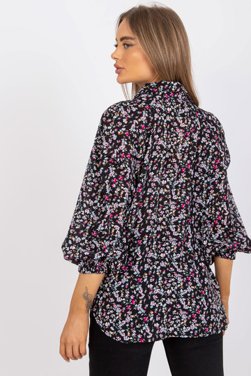 Must avar ZULUNA trükiga pluus 2