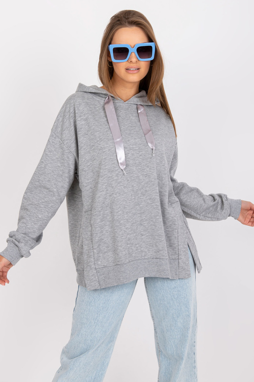 Hall Melange puuvillane kapuutsiga...