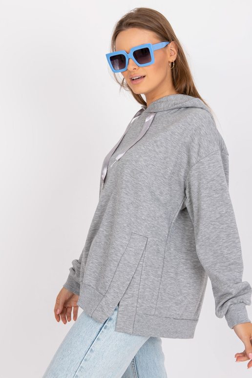 Hall Melange puuvillane kapuutsiga...