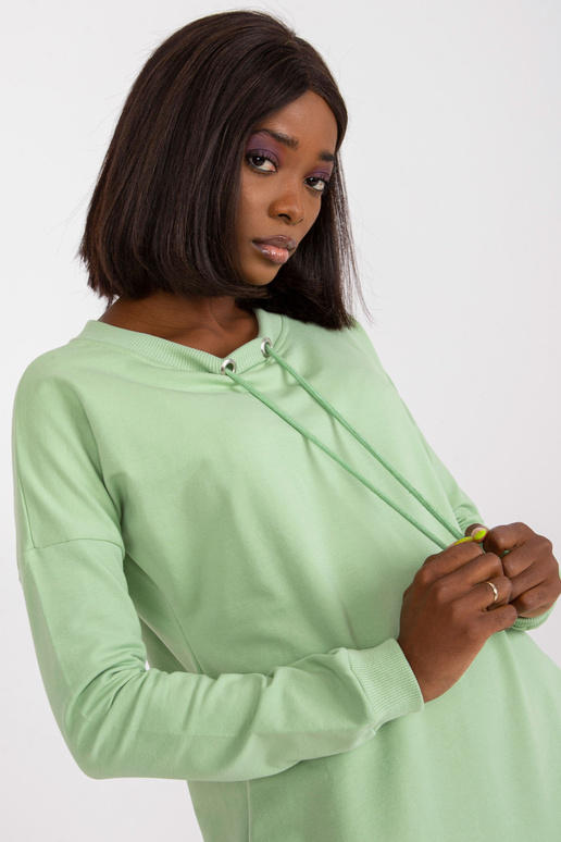 Pistaatsiavärvi taskutega dressipluus