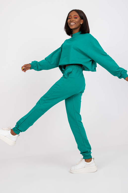 Tumerohelised Basic kõrge vöökohaga...