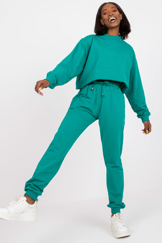 Tumerohelised Basic kõrge vöökohaga...