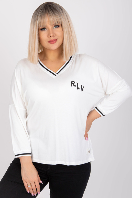 Ecru puuvillane pluus pluss suurus...