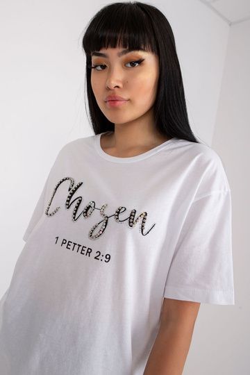 Valge naiste T-särk kirja... 2