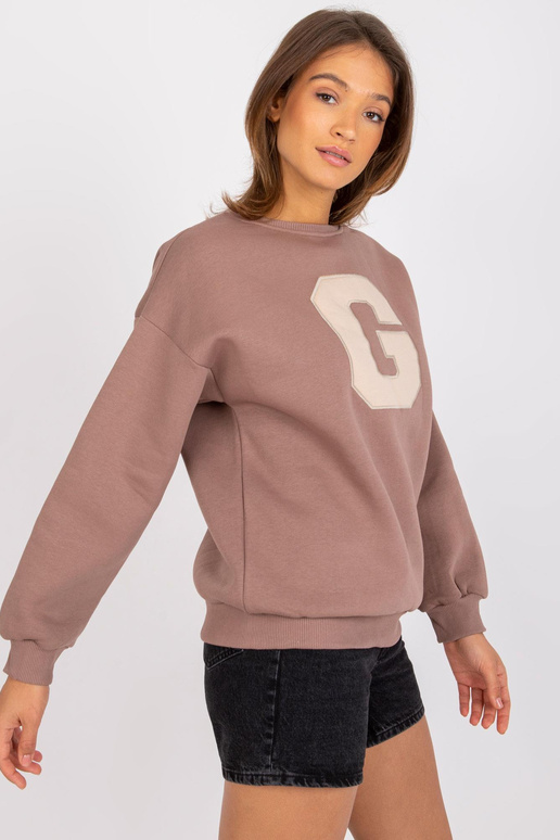 Pruun kampsun, ümara kaelusega Severine