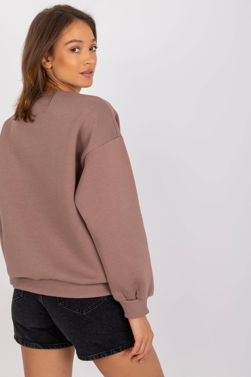 Pruun kampsun, ümara kaelusega Severine